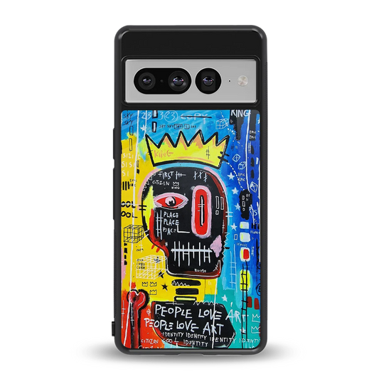 Royal Graffiti back phone cover | glass case for google pixel 7 pro
