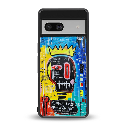 Royal Graffiti back phone cover | glass case for google pixel 7