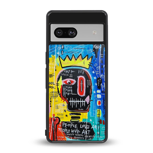 Royal Graffiti back phone cover | glass case for google pixel 7