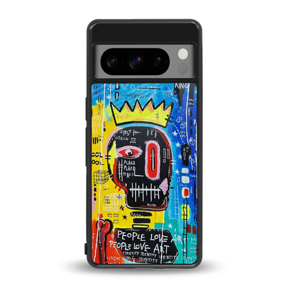 Royal Graffiti back phone cover | glass case for google pixel 8 pro