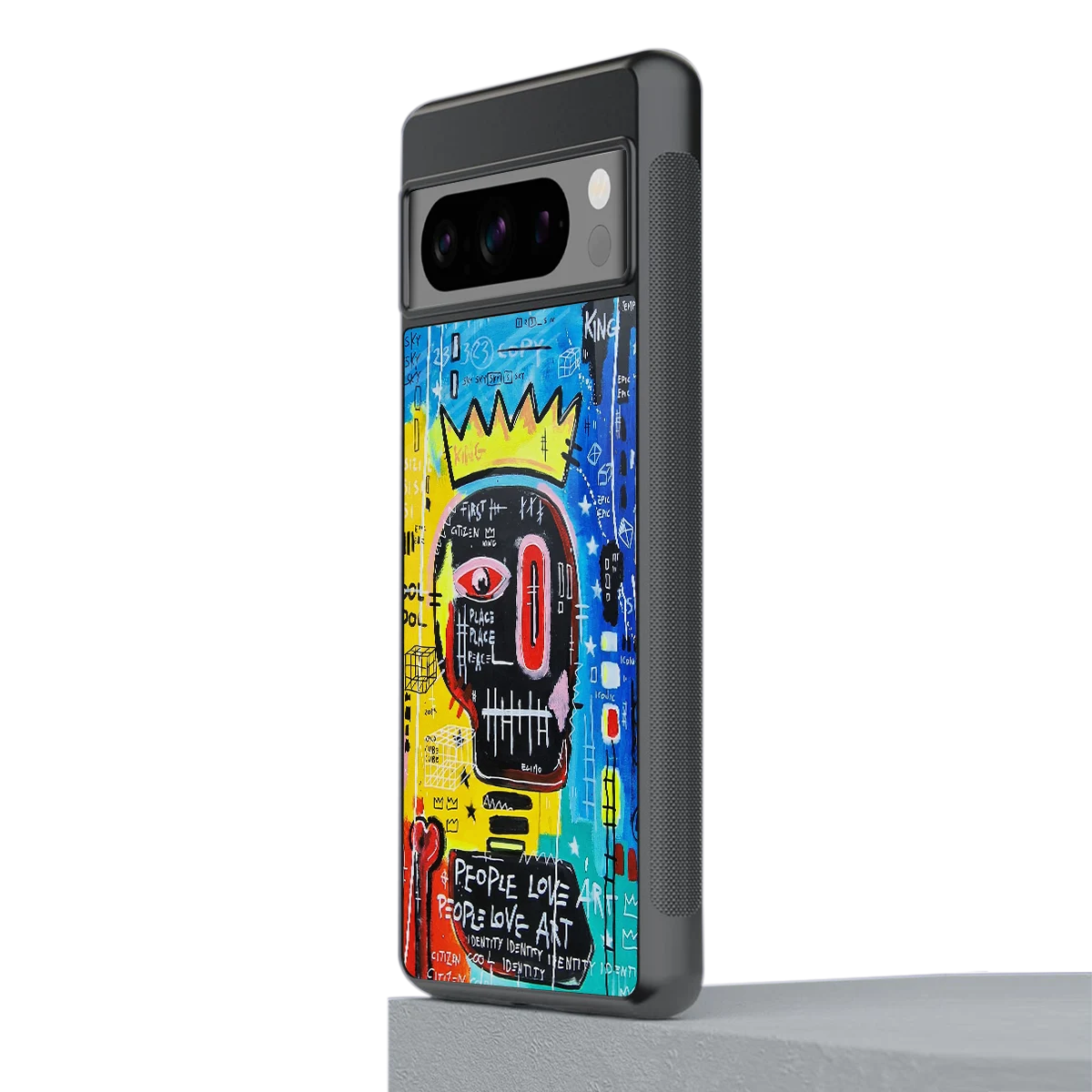 Royal Graffiti stylish phone case for google pixel 8 pro | glossy glass and slim fit