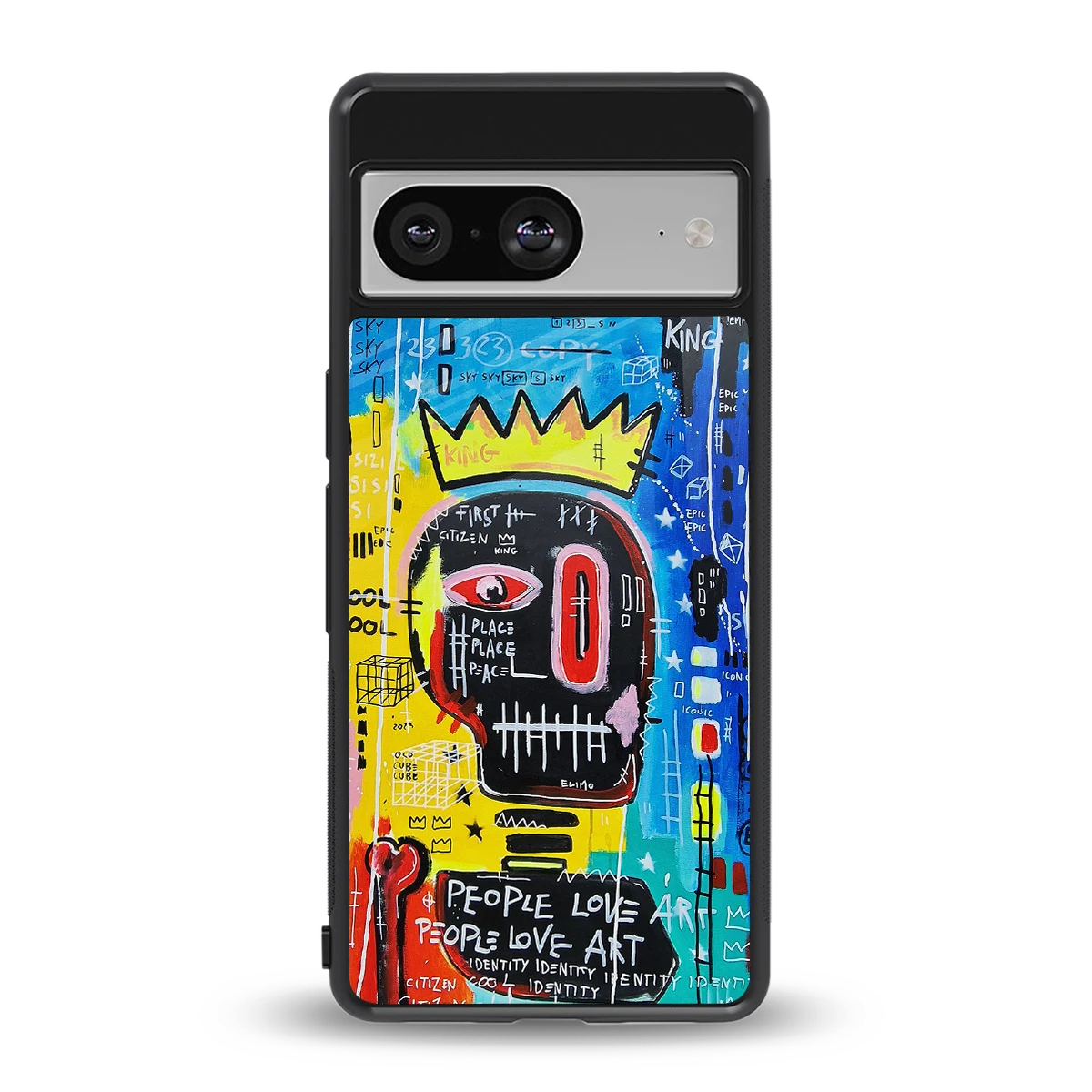 Royal Graffiti back phone cover | glass case for google pixel 8