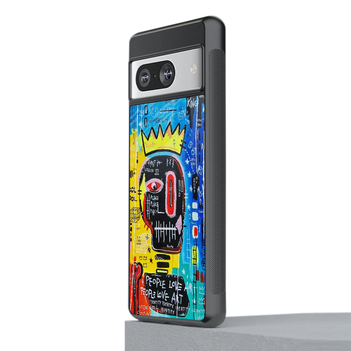 Royal Graffiti stylish phone case for google pixel 8 | glossy glass and slim fit