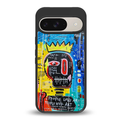 Royal Graffiti back phone cover | glass case for google pixel 9