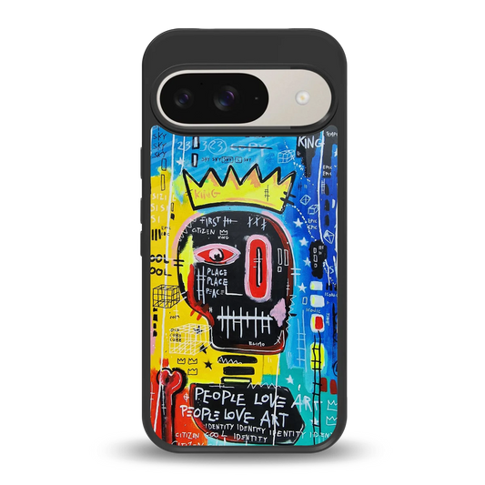 Royal Graffiti back phone cover | glass case for google pixel 9