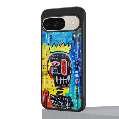 Royal Graffiti google pixel 9 mobile cover | shockproof glass phone case