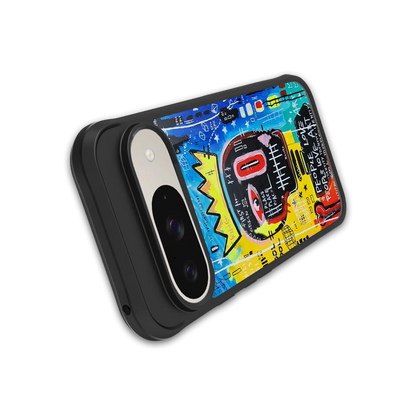 Royal Graffiti stylish phone case for google pixel 9 | glossy glass and slim fit