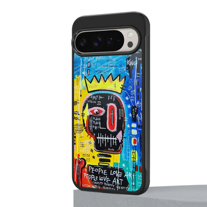 Royal Graffiti google pixel 9 pro mobile cover | shockproof glass phone case