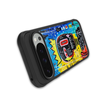Royal Graffiti stylish phone case for google pixel 9 pro | glossy glass and slim fit