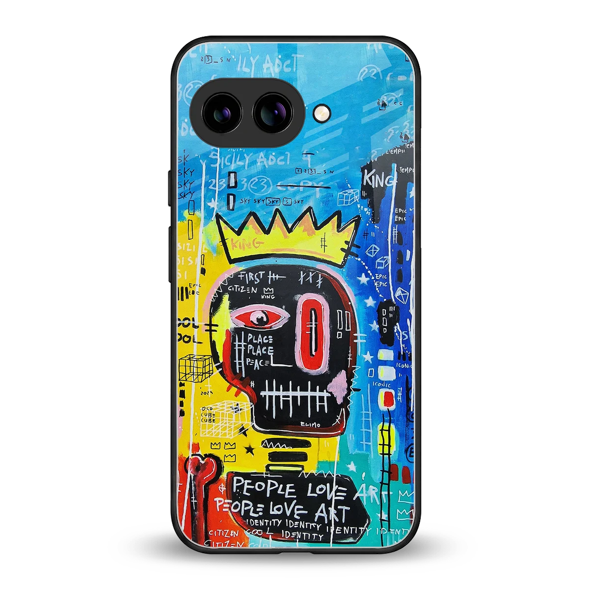 Royal Graffiti back phone cover | glass case for google pixel 10a