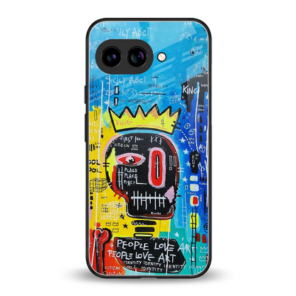 Royal Graffiti back phone cover | glass case for google pixel 10a