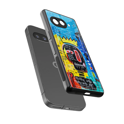 Royal Graffiti sleek google pixel 10a cover with tempered glass back and TPU edges