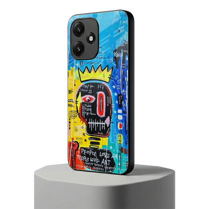 Royal Graffiti redmi 12 5g mobile cover | shockproof glass phone case