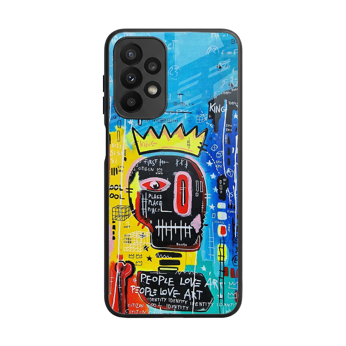 Royal Graffiti back phone cover | glass case for samsung galaxy a23