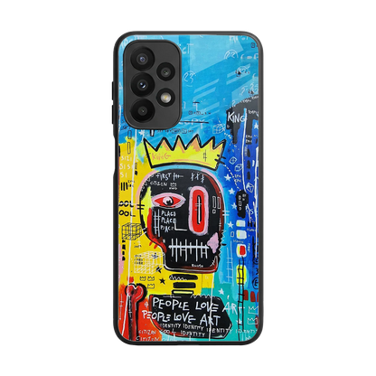 Royal Graffiti back phone cover | glass case for samsung galaxy a23