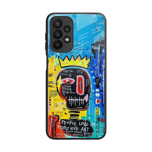 Royal Graffiti back phone cover | glass case for samsung galaxy a23