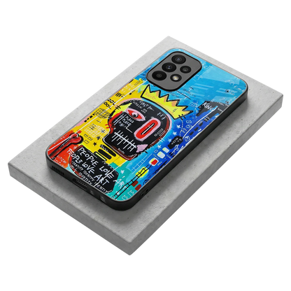 Royal Graffiti stylish phone case for samsung galaxy a23 | glossy glass and slim fit