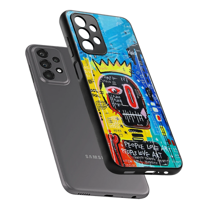 Royal Graffiti sleek samsung galaxy a23 cover with tempered glass back and TPU edges