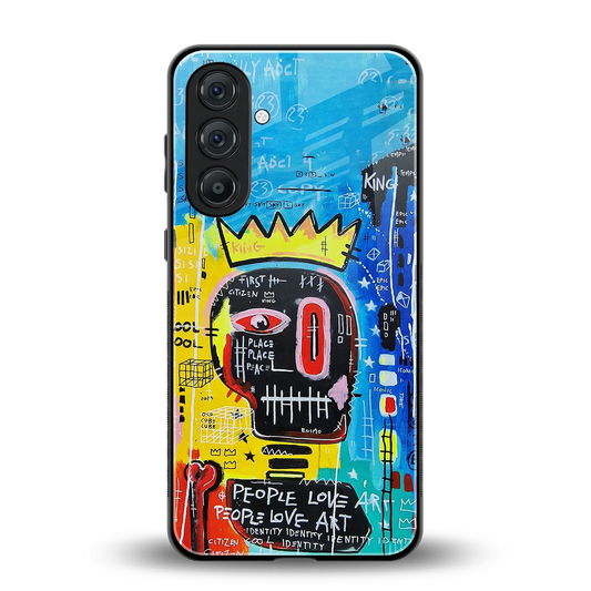Royal Graffiti back phone cover | glass case for samsung galaxy m36 5g