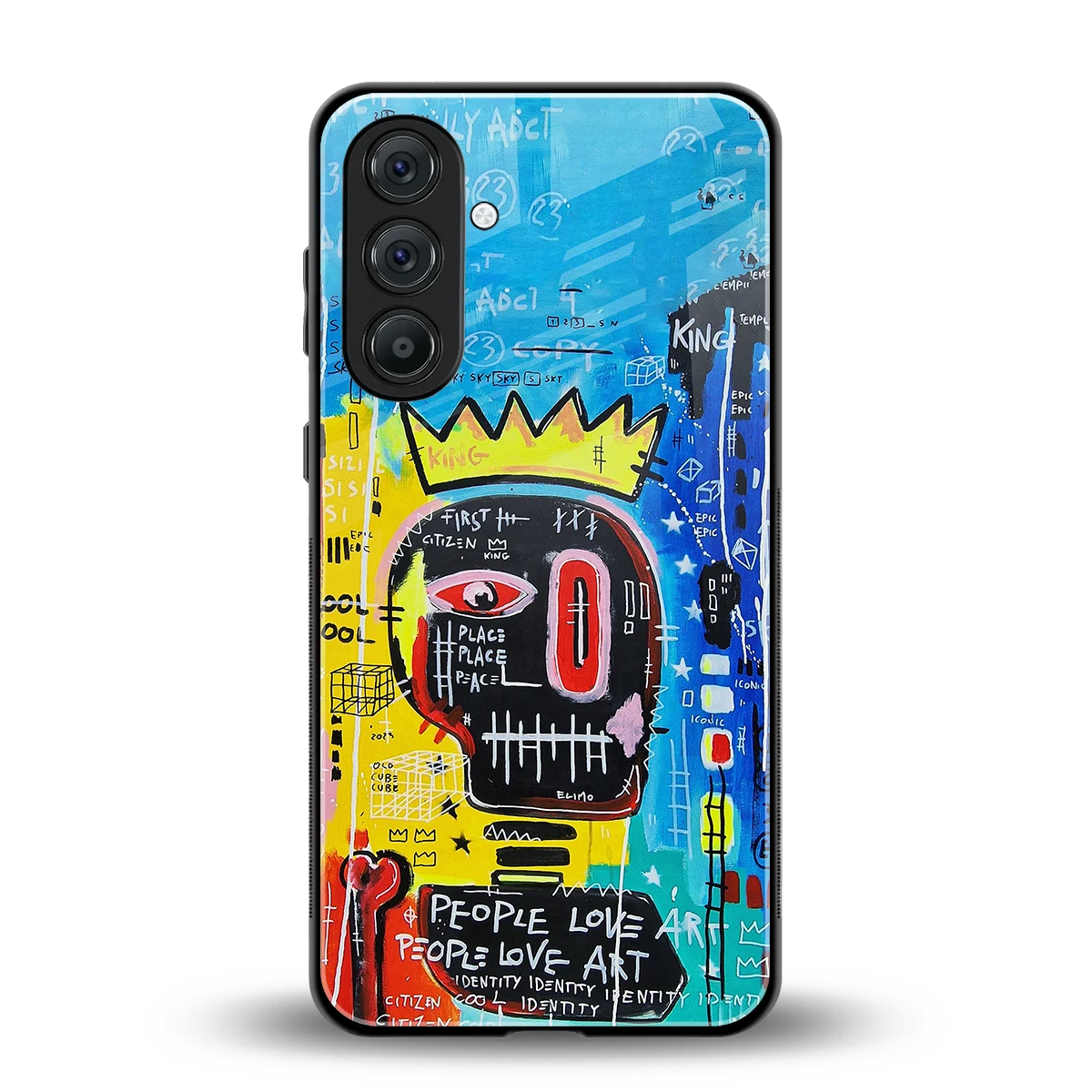 Royal Graffiti back phone cover | glass case for samsung galaxy a55 5g