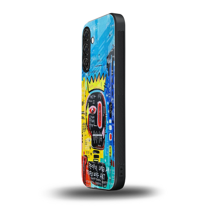 Royal Graffiti samsung galaxy a55 5g mobile cover | shockproof glass phone case