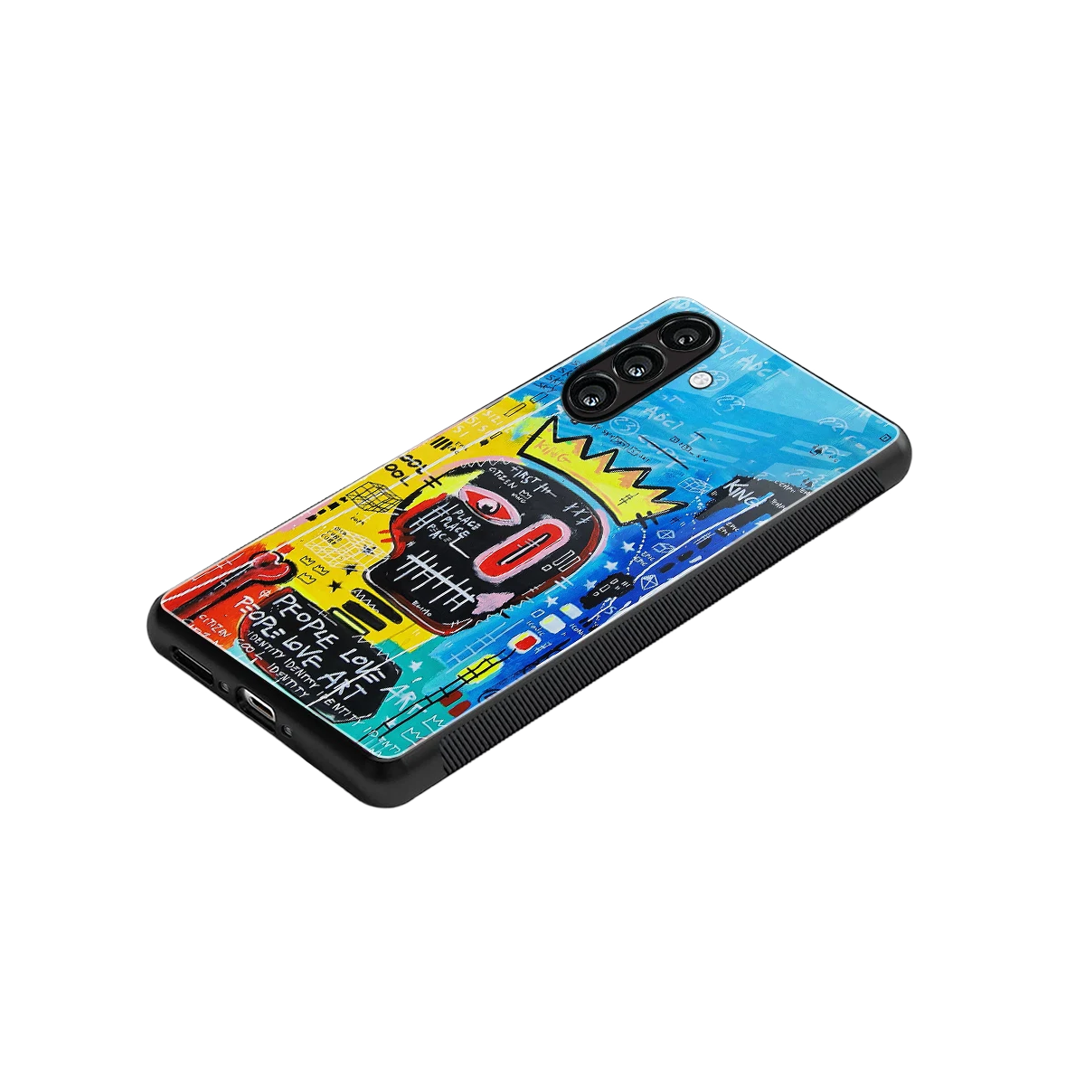 Royal Graffiti stylish phone case for samsung galaxy a55 5g | glossy glass and slim fit