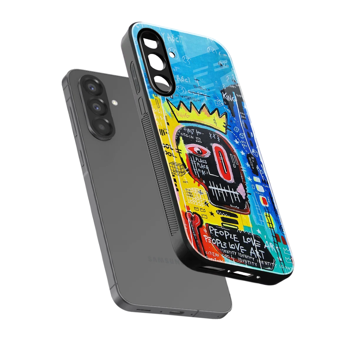 Royal Graffiti sleek samsung galaxy a17 5g cover with tempered glass back and TPU edges