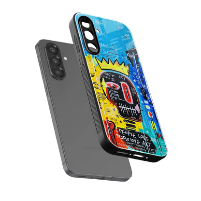 Royal Graffiti sleek samsung galaxy a17 5g cover with tempered glass back and TPU edges