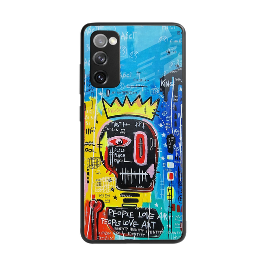 Royal Graffiti back phone cover | glass case for samsung galaxy s20 fe