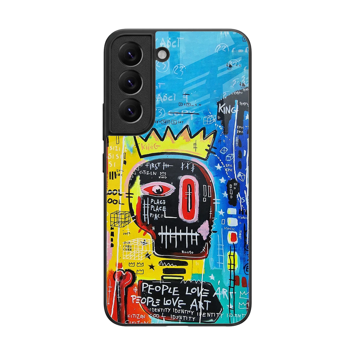 Royal Graffiti back phone cover | glass case for samsung galaxy s22