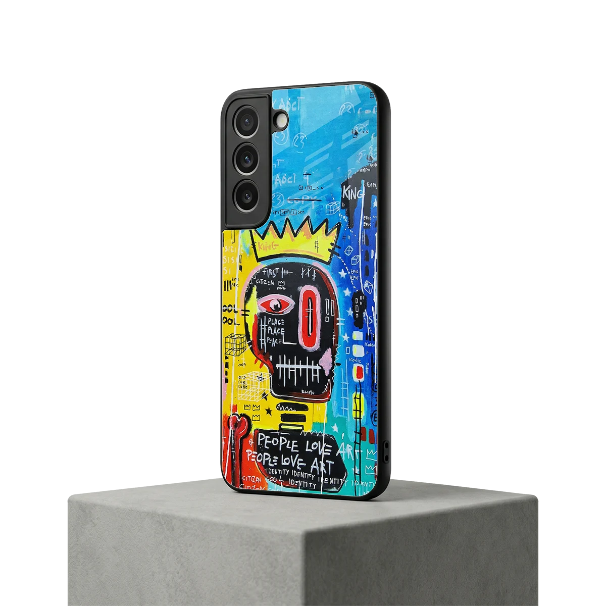 Royal Graffiti samsung galaxy s22 mobile cover | shockproof glass phone case