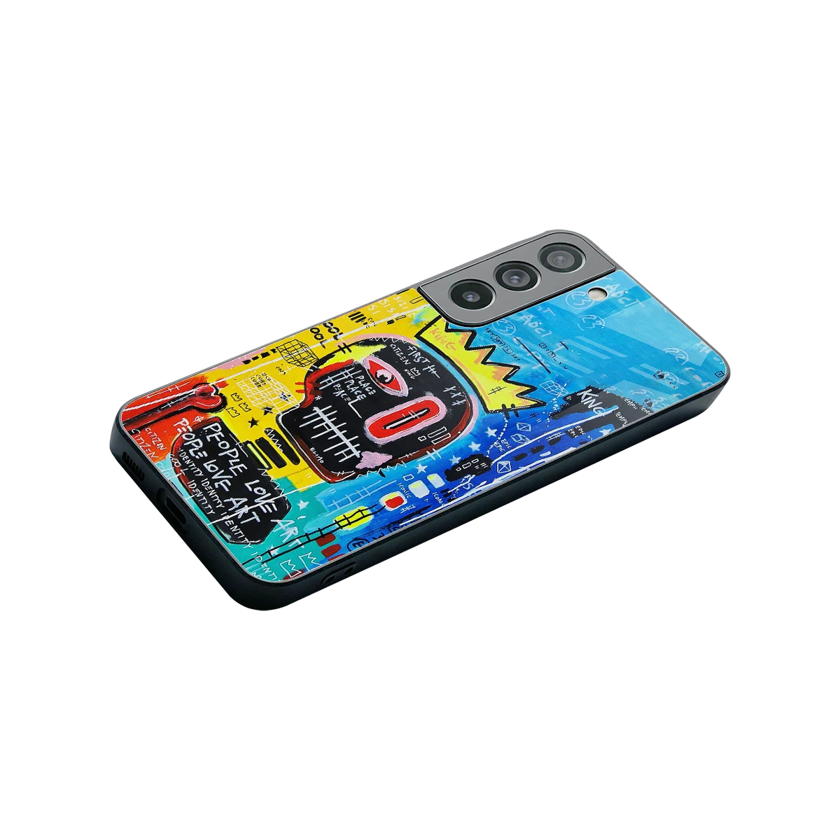 Royal Graffiti stylish phone case for samsung galaxy s22 | glossy glass and slim fit