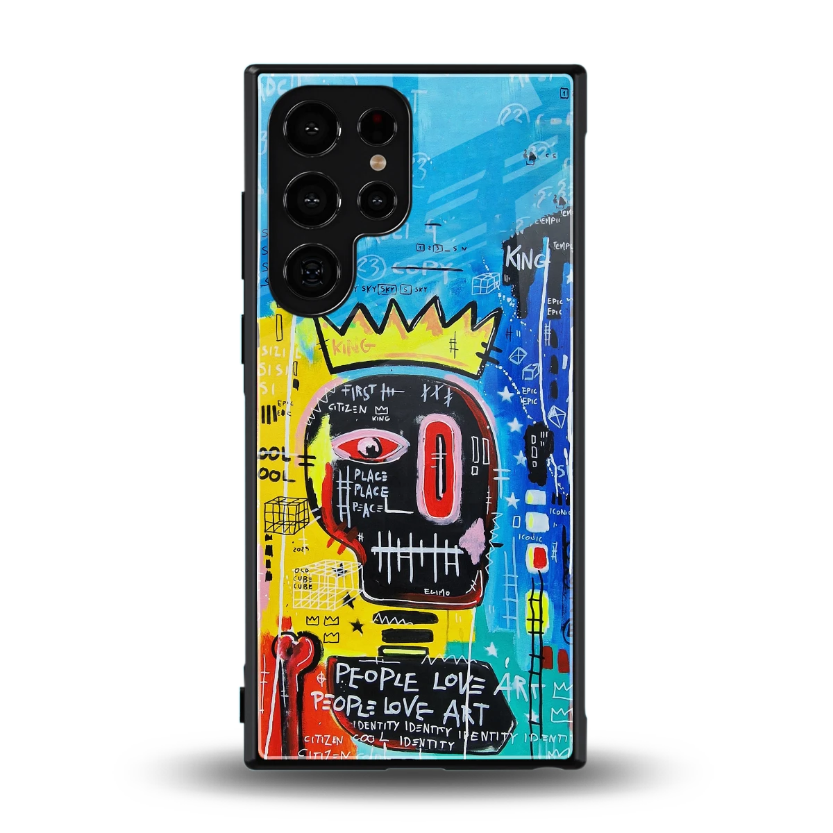 Royal Graffiti back phone cover | glass case for samsung galaxy s24 ultra