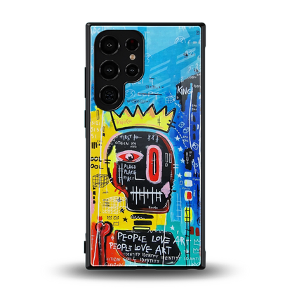 Royal Graffiti back phone cover | glass case for samsung galaxy s24 ultra