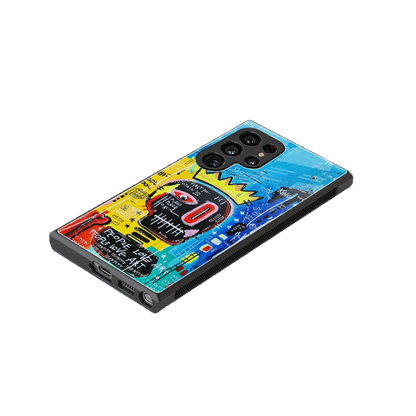 Royal Graffiti stylish phone case for samsung galaxy s24 ultra | glossy glass and slim fit