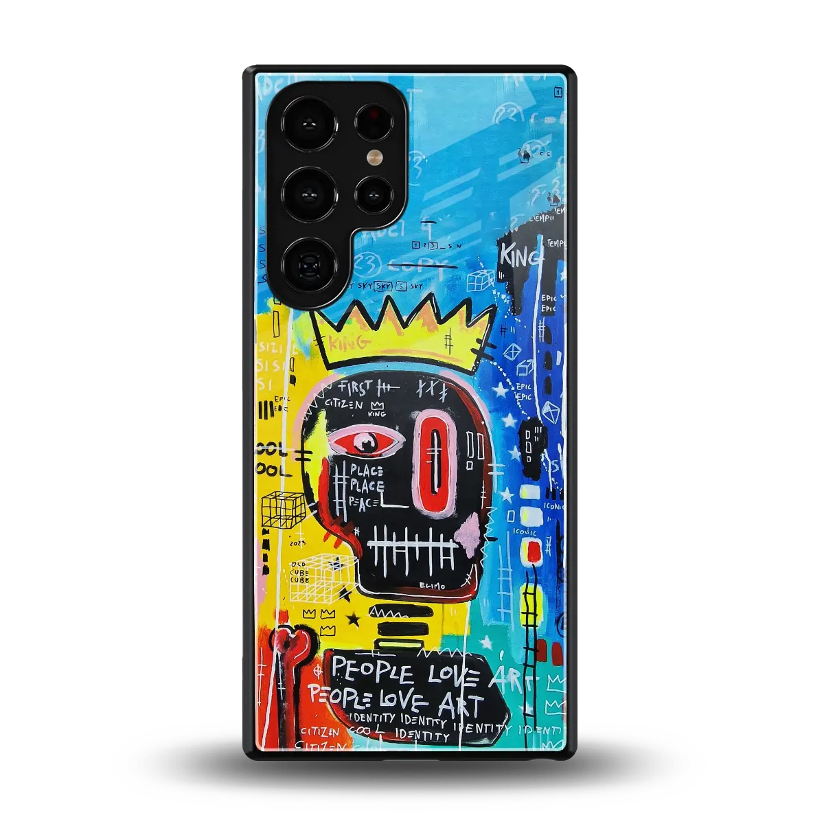 Royal Graffiti back phone cover | glass case for samsung galaxy s25 ultra