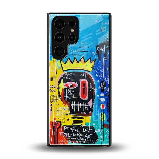 Royal Graffiti back phone cover | glass case for samsung galaxy s25 ultra