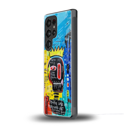 Royal Graffiti samsung galaxy s25 ultra mobile cover | shockproof glass phone case