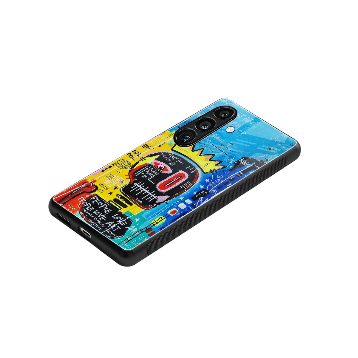 Royal Graffiti stylish phone case for samsung galaxy s25 | glossy glass and slim fit