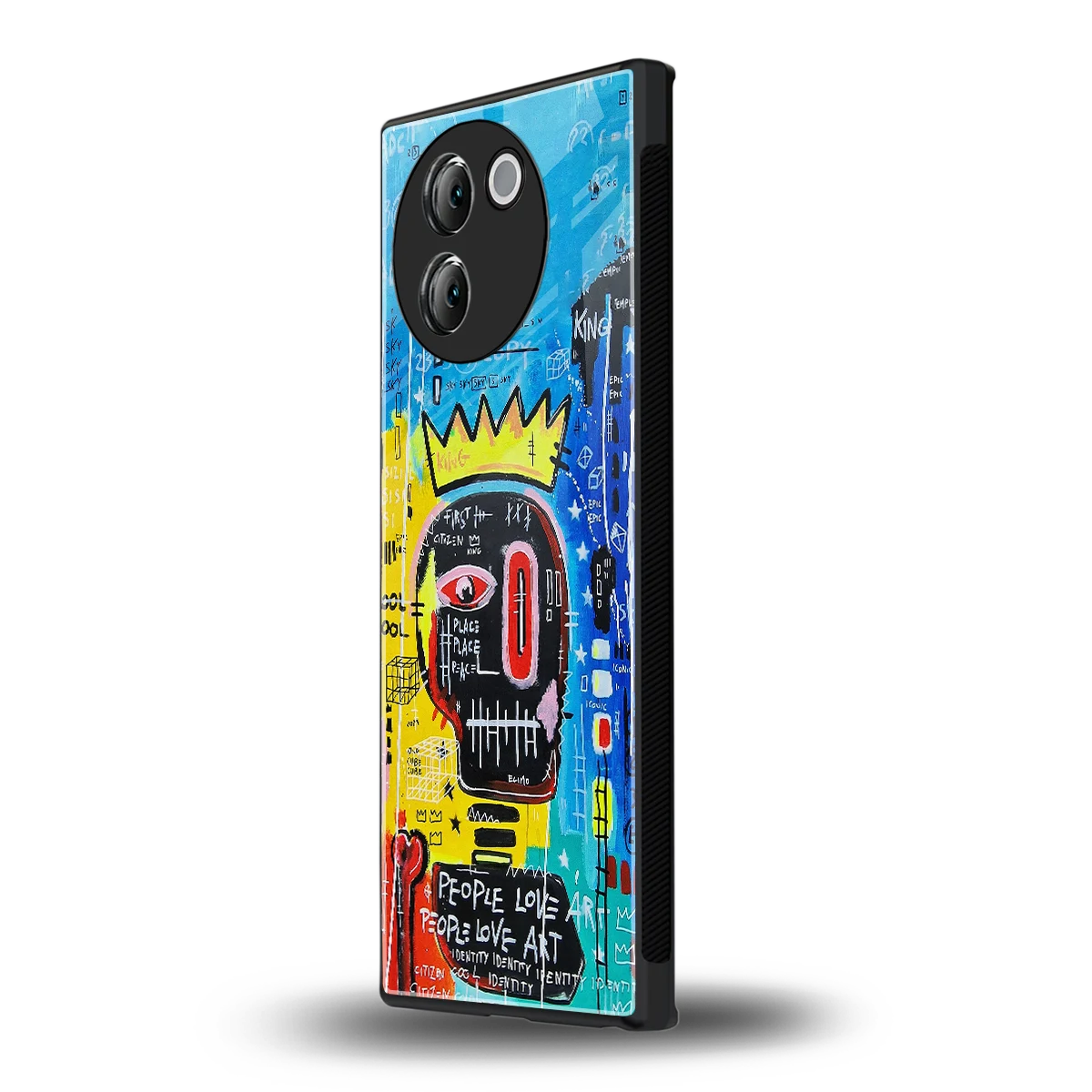 Royal Graffiti vivo v30e mobile cover | shockproof glass phone case