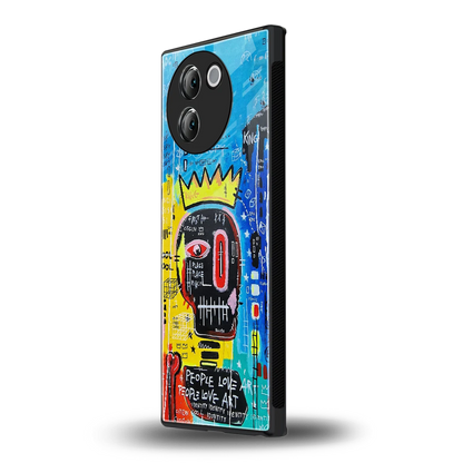 Royal Graffiti vivo v30e mobile cover | shockproof glass phone case