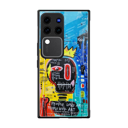 Royal Graffiti back phone cover | glass case forvivo v30 pro