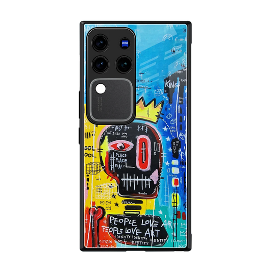 Royal Graffiti back phone cover | glass case forvivo v30 pro
