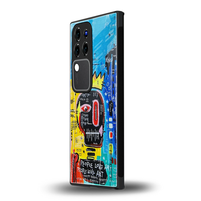 Royal Graffitivivo v30 pro mobile cover | shockproof glass phone case