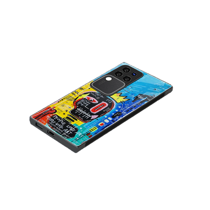 Royal Graffiti stylish phone case forvivo v30 pro | glossy glass and slim fit