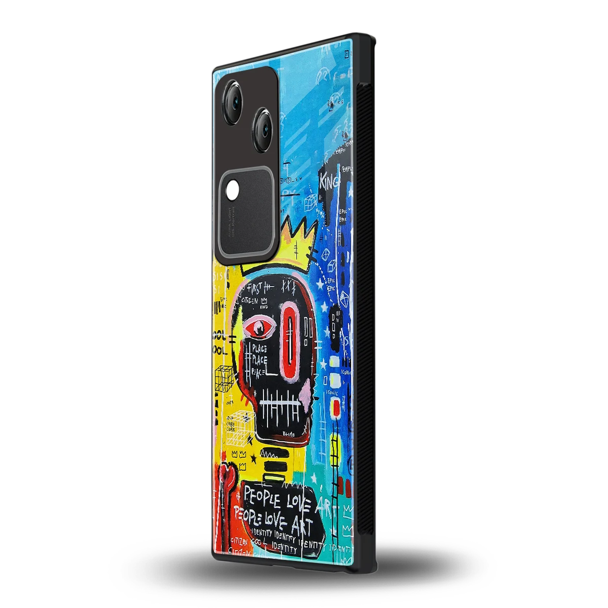 Royal Graffiti vivo v30 mobile cover | shockproof glass phone case