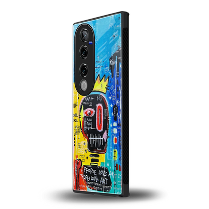 Royal Graffiti vivo v40 pro mobile cover | shockproof glass phone case