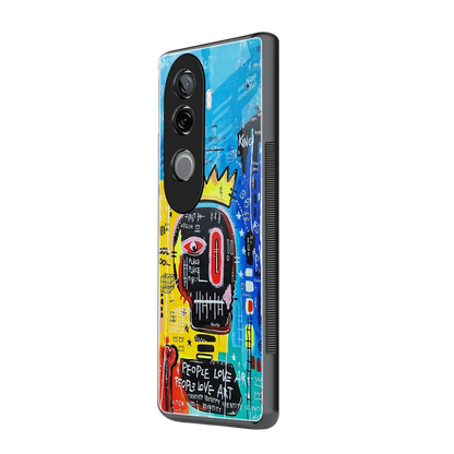 Royal Graffiti vivo v40e mobile cover | shockproof glass phone case