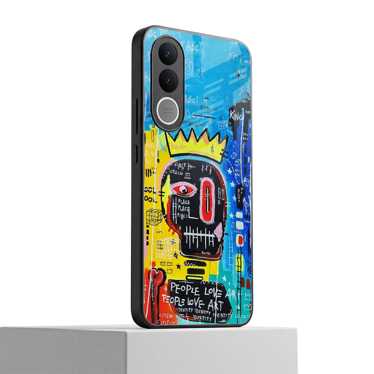 Royal Graffiti vivo v70 fe mobile cover | shockproof glass phone case
