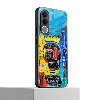 Royal Graffiti vivo v70 fe mobile cover | shockproof glass phone case